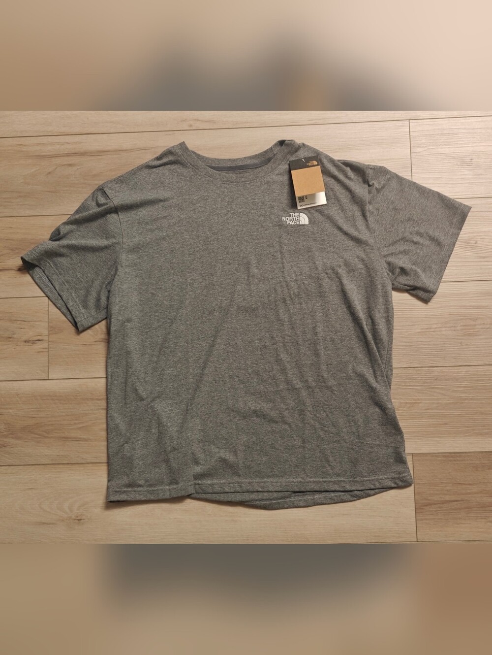 The North Face Men's Evolution T-Shirt XL TNF Mid Grey Heather Short Sleeve Logo